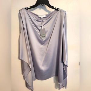 Preston & York gray dressy tunic top women size XXL NWT